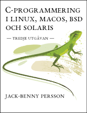 Framsidan av C-programmering i Linux, macOS, BSD och Solaris