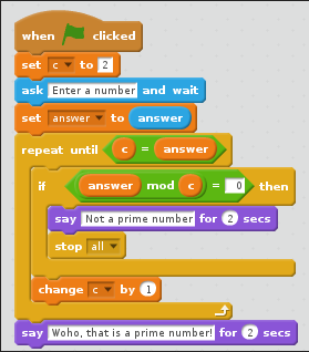 primefinder on Scratch