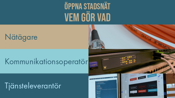 Öppna stadsnät – vem gör vad